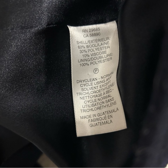 Pendleton Double-Breasted Wool-Blend Navy Blue Peacoat, Size L - Picture 5 of 5